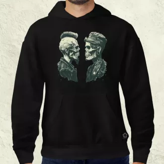 Punk koponyák v1 férfi pulóver