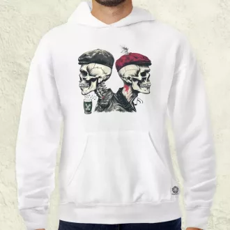 Punk koponyák v2 férfi pulóver
