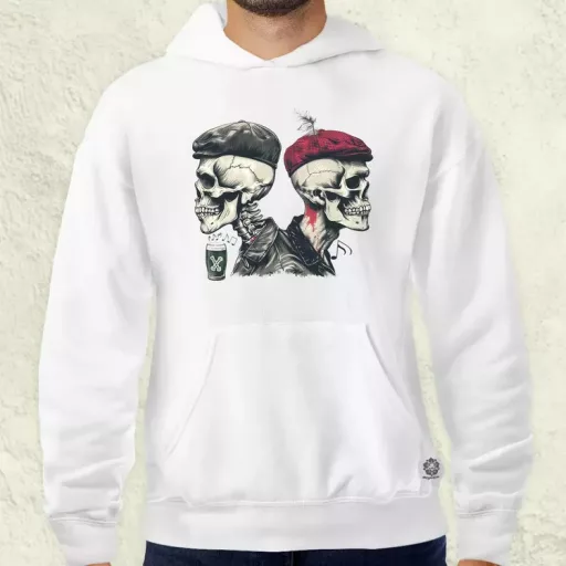 Punk koponyák v2 férfi pulóver