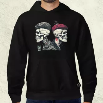 Punk koponyák v2 férfi pulóver