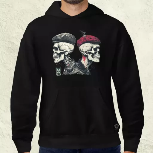 Punk koponyák v2 férfi pulóver