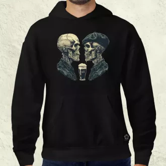 Punk koponyák v3 férfi pulóver