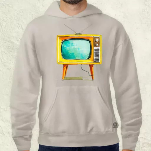 Retrtó TV v2 férfi pulóver