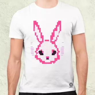 Pixelart nyuszi v3 férfi póló