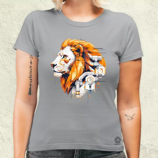 Kiborg oroszlán v66 női póló