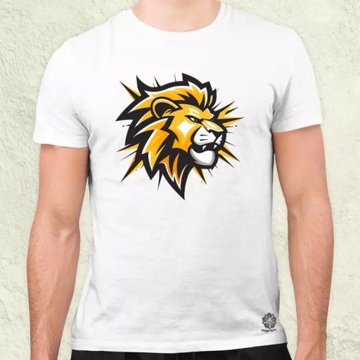 Oroszlán tetoválás v6 férfi póló