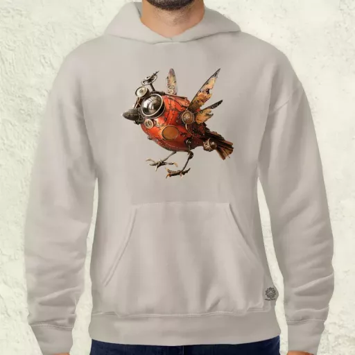 Steampunk madár v1 férfi pulóver