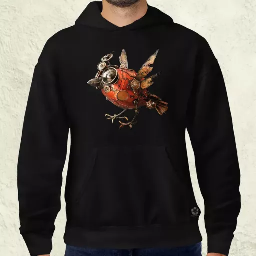 Steampunk madár v1 férfi pulóver