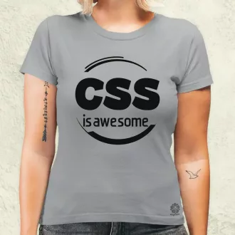 CSS is awesome v1 női póló