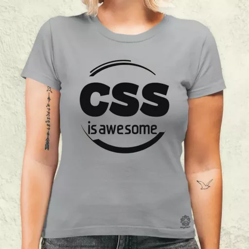 CSS is awesome v1 női póló