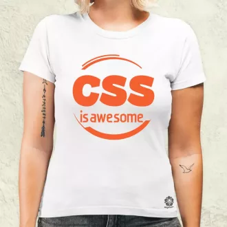 CSS is awesome v10 női póló