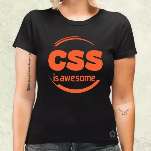 CSS is awesome v10 női póló