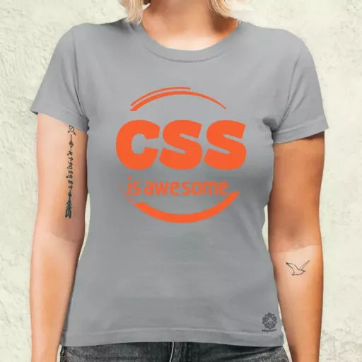 CSS is awesome v10 női póló