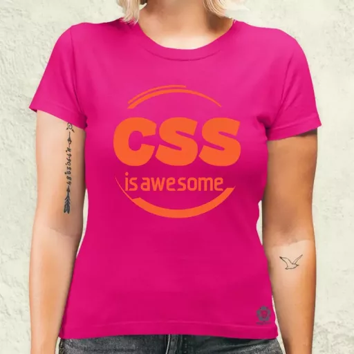CSS is awesome v10 női póló