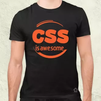 CSS is awesome v10 férfi póló