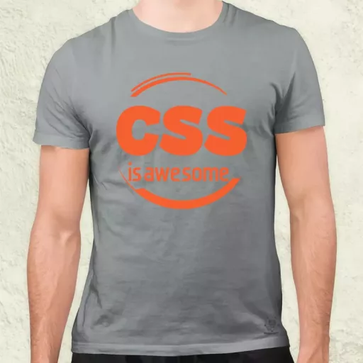 CSS is awesome v10 férfi póló