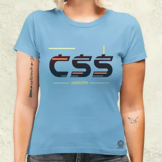 CSS is awesome v2 női póló