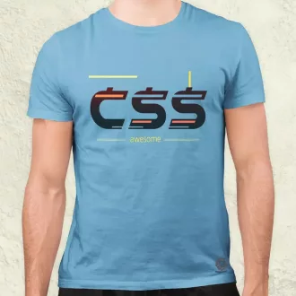 CSS is awesome v2 férfi póló