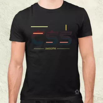 CSS is awesome v2 férfi póló