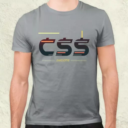 CSS is awesome v2 férfi póló