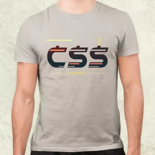 CSS is awesome v2 férfi póló