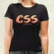 CSS is awesome v6 női póló