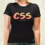 CSS is awesome v6 női póló