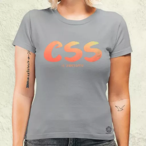 CSS is awesome v6 női póló