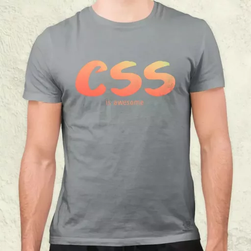CSS is awesome v6 férfi póló