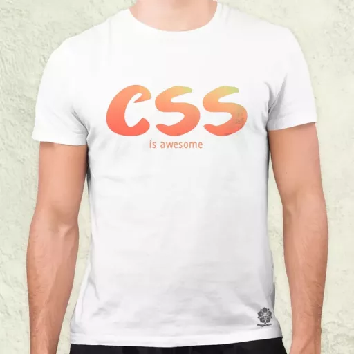 CSS is awesome v6 férfi póló