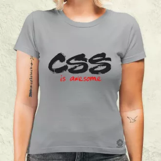 CSS is awesome v7 női póló
