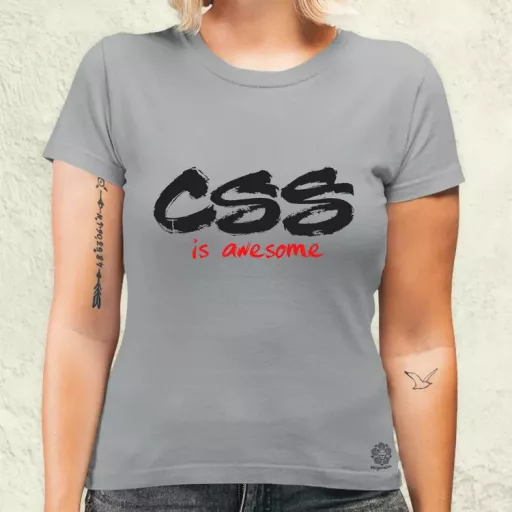 CSS is awesome v7 női póló