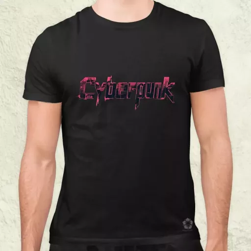 Cyberpunk v14 férfi póló