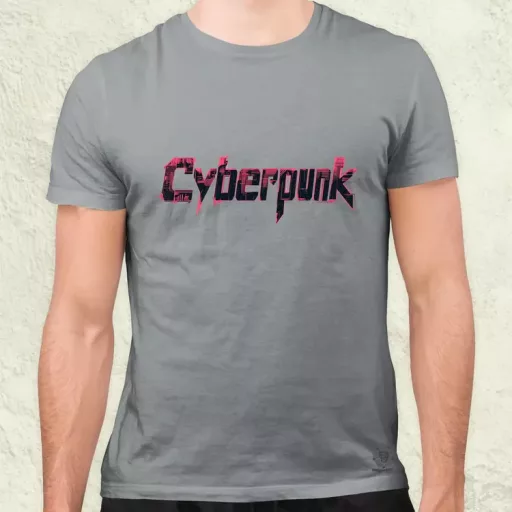 Cyberpunk v14 férfi póló
