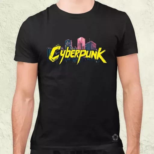 Cyberpunk v40 férfi póló