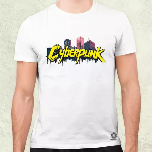 Cyberpunk v40 férfi póló