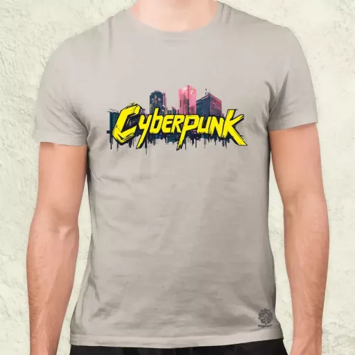 Cyberpunk v40 férfi póló