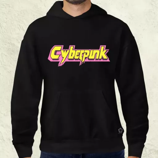 Cyberpunk v42 férfi pulóver