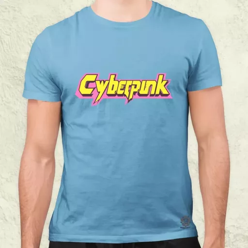 Cyberpunk v42 férfi póló