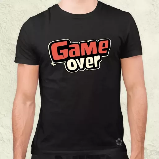 Game over v2 férfi póló