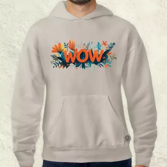 WOW felirat v2 férfi pulóver
