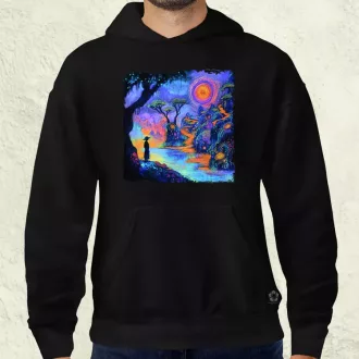 Ayahuasca utazás v3 férfi pulóver