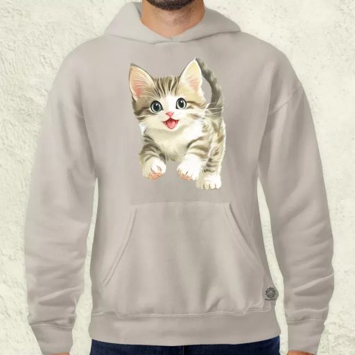 Cuki cica v5 férfi pulóver