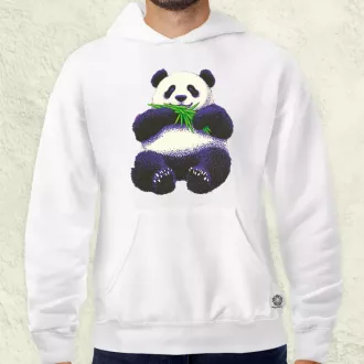 Cuki panda eszik v2 férfi pulóver