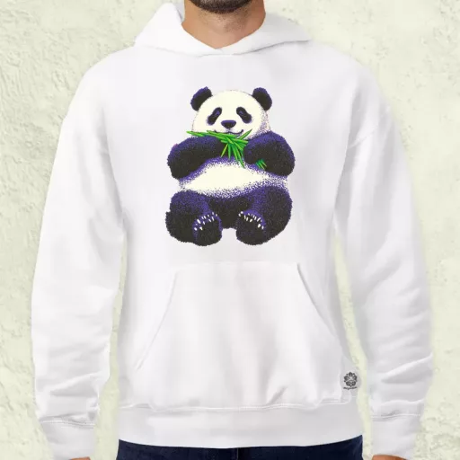 Cuki panda eszik v2 férfi pulóver