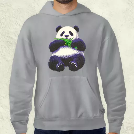 Cuki panda eszik v2 férfi pulóver
