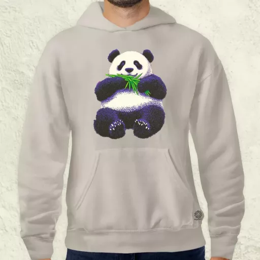Cuki panda eszik v2 férfi pulóver