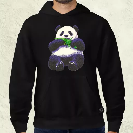 Cuki panda eszik v2 férfi pulóver