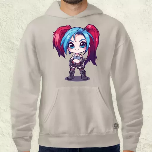 Chibi Jinx v1 férfi pulóver