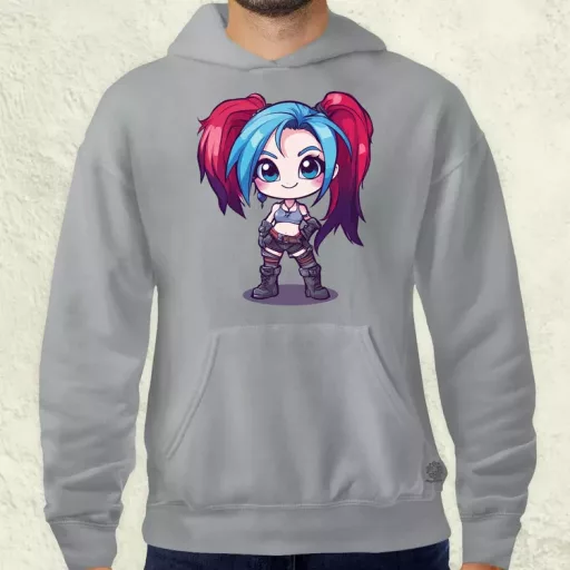 Chibi Jinx v1 férfi pulóver